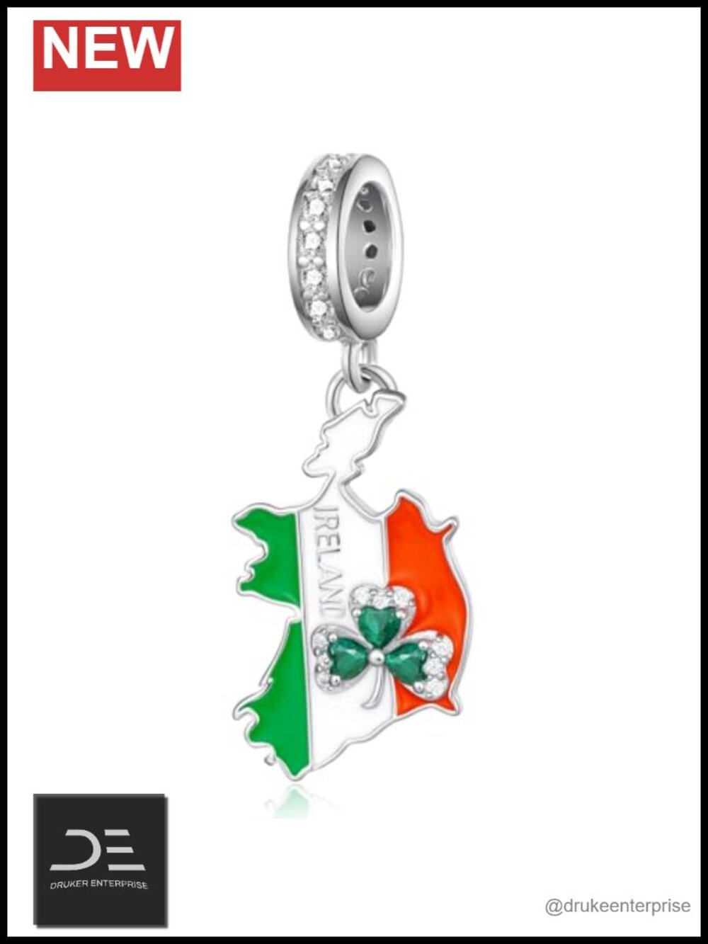 925 Sterling Silver Country Flag Charm Bracelet Travel Souvenir Jewelry
